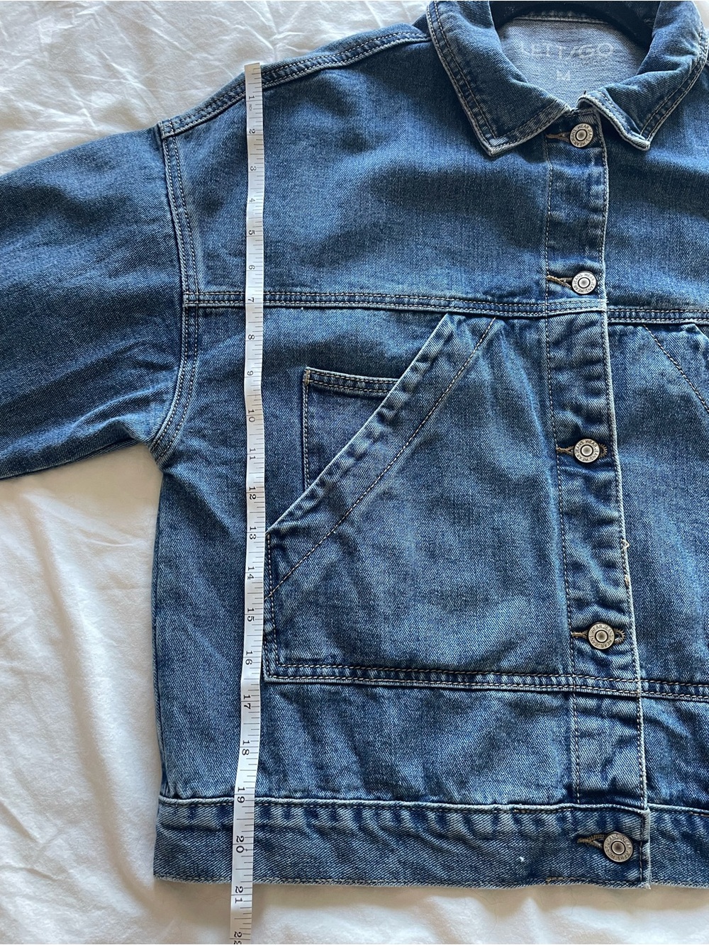RARE *LIMITED EDITION* LETTSGO Tiger "Let That Shit Go" Denim Jacket - Picture 5 of 7